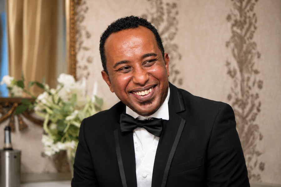 Mohamed Omar at a Toastmasters awards evening